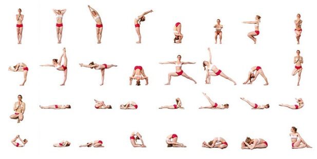 Komplex von Yoga-Asanas zur Gewichtsreduktion